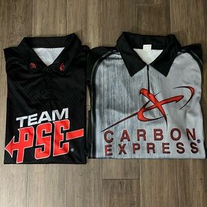 Two archery dress polo shirts